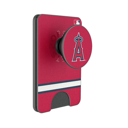 Los Angeles Angels Stripe PopSockets MagSafe-Compatible PopWallet+