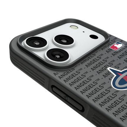 Los Angeles Angels Text Backdrop Bump Phone Case for Apple iPhone