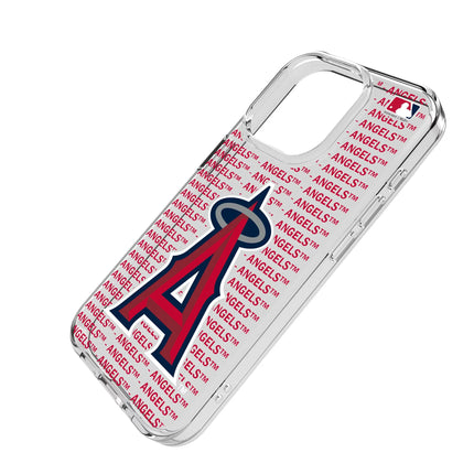 Los Angeles Angels Text Backdrop Clear Phone Case for Apple iPhone