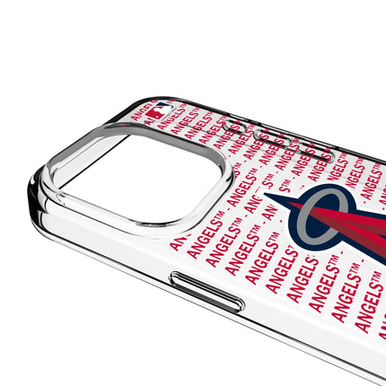 Los Angeles Angels Text Backdrop Clear Phone Case for Apple iPhone