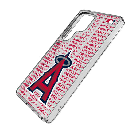 Los Angeles Angels Text Backdrop Clear Phone Case for Samsung Galaxy