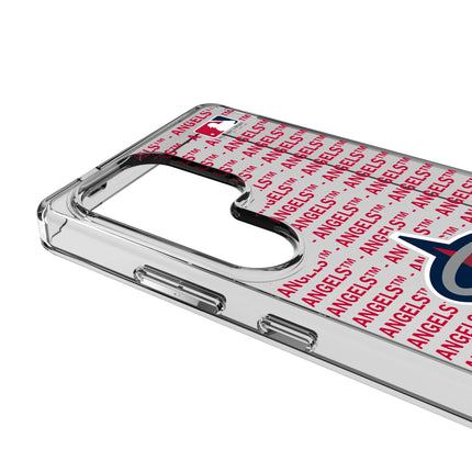 Los Angeles Angels Text Backdrop Clear Phone Case for Samsung Galaxy
