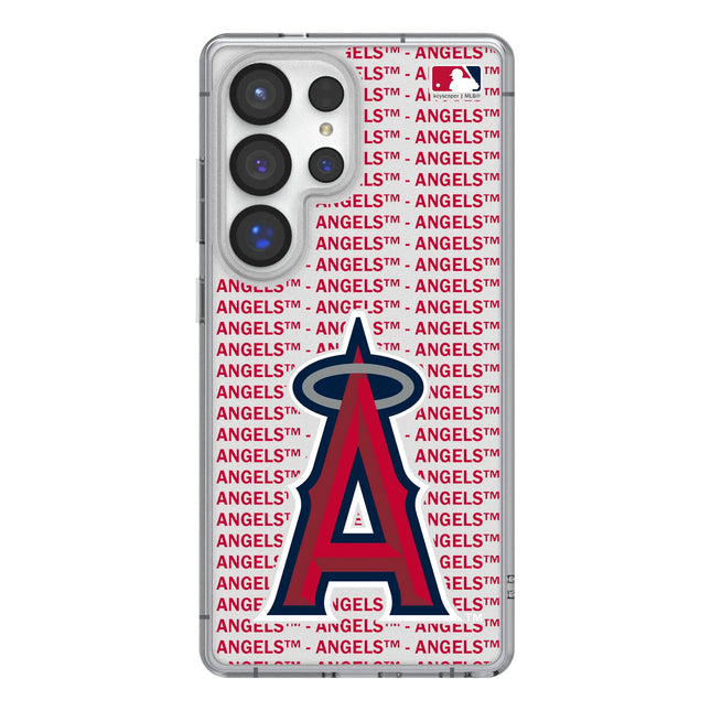 Los Angeles Angels Text Backdrop Clear Phone Case for Samsung Galaxy