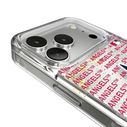 Los Angeles Angels Text Backdrop Glitter Phone Case for Apple iPhone