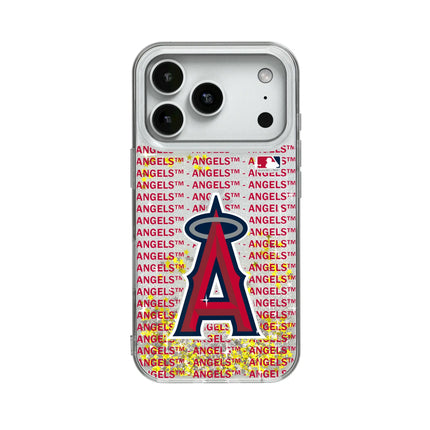 Los Angeles Angels Text Backdrop Glitter Phone Case for Apple iPhone