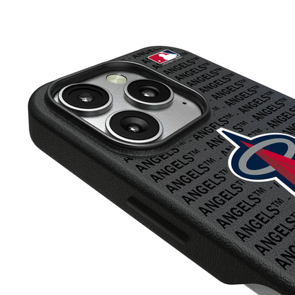 Los Angeles Angels Text Backdrop MagSafe Compatible Phone Case for Apple iPhone