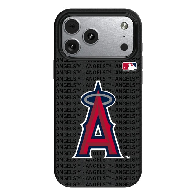 Los Angeles Angels Text Backdrop MagSafe Compatible Phone Case for Apple iPhone