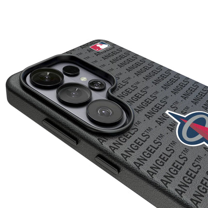 Los Angeles Angels Text Backdrop MagSafe Compatible Phone Case for Samsung Galaxy