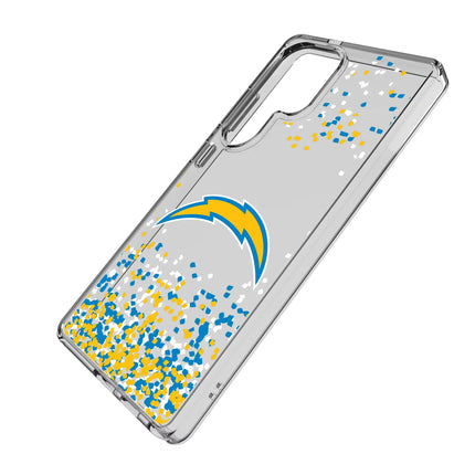 Los Angeles Chargers Confetti Clear Phone Case for Samsung Galaxy