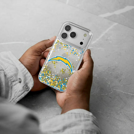 Los Angeles Chargers Confetti Glitter Phone Case for Apple iPhone