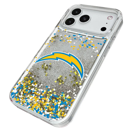 Los Angeles Chargers Confetti Glitter Phone Case for Apple iPhone