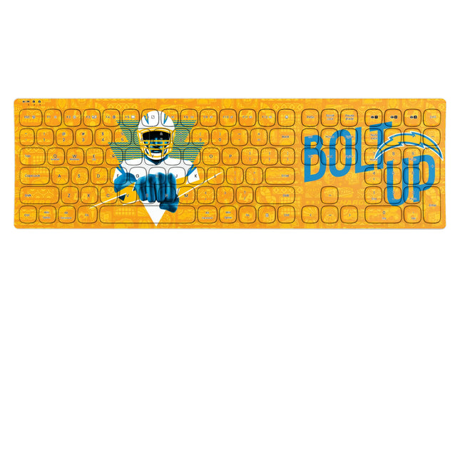Los Angeles Chargers Deco Curved Wireless Keyboard