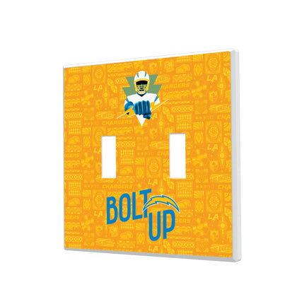 Los Angeles Chargers Deco Hidden-Screw Light Switch Plate