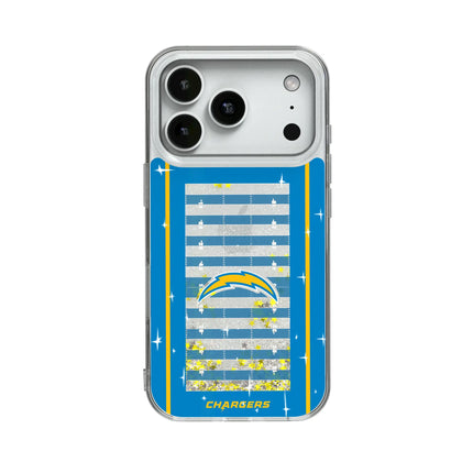 Los Angeles Chargers Field Glitter Phone Case for Apple iPhone