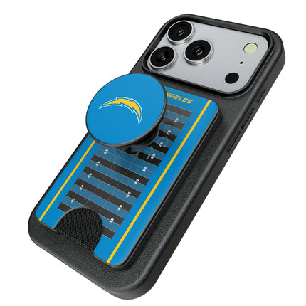 Los Angeles Chargers Field PopSockets MagSafe-Compatible PopWallet+
