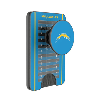Los Angeles Chargers Field PopSockets MagSafe-Compatible PopWallet+