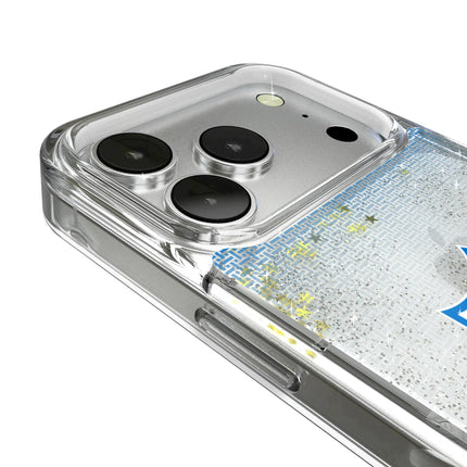 Los Angeles Chargers Historic Collection Linen Glitter Phone Case for Apple iPhone
