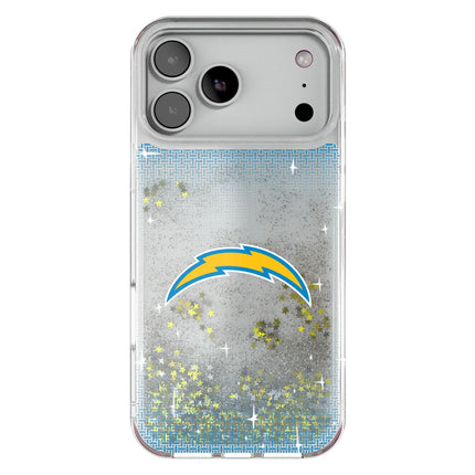 Los Angeles Chargers Linen Glitter Phone Case for Apple iPhone
