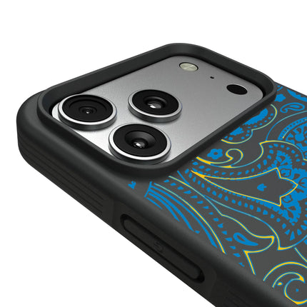 Los Angeles Chargers Paisley Bump Phone Case for Apple iPhone