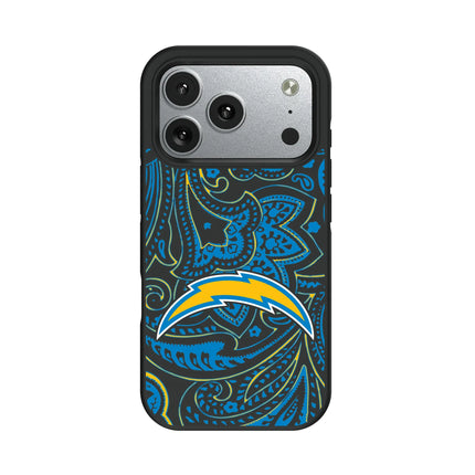 Los Angeles Chargers Paisley Bump Phone Case for Apple iPhone