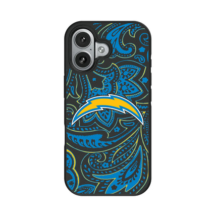 Los Angeles Chargers Paisley Bump Phone Case for Apple iPhone