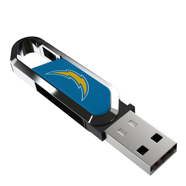 Los Angeles Chargers Solid USB 64GB Clip Style Flash Drive