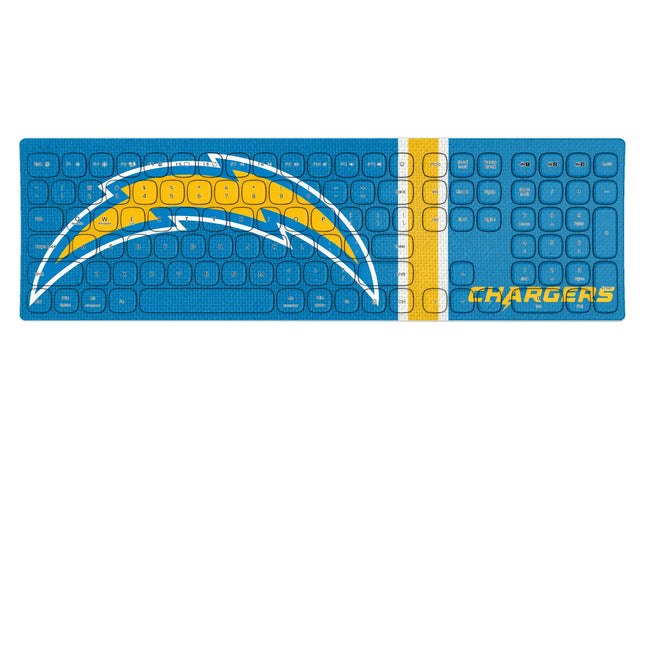 Los Angeles Chargers Stripe Curved Wireless Keyboard