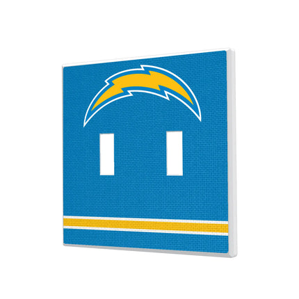 Los Angeles Chargers Stripe Hidden-Screw Light Switch Plate