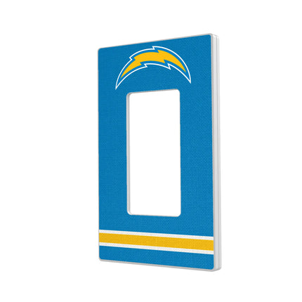 Los Angeles Chargers Stripe Hidden-Screw Light Switch Plate