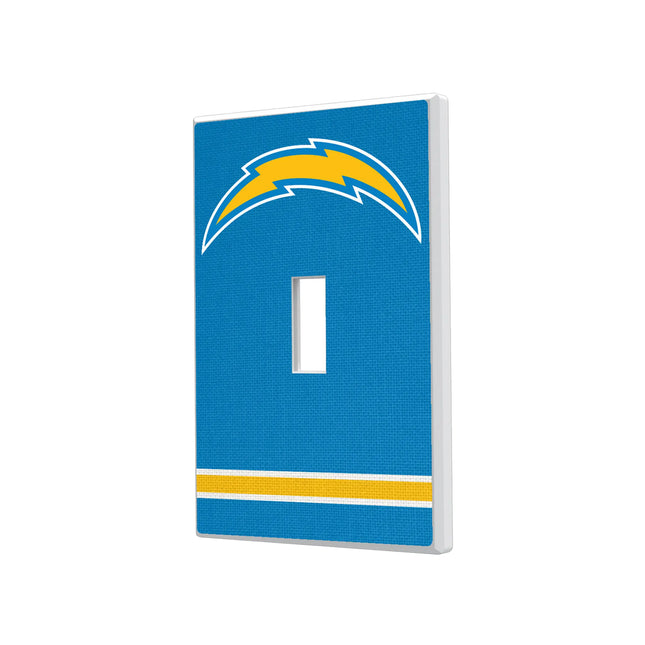 Los Angeles Chargers Stripe Hidden-Screw Light Switch Plate