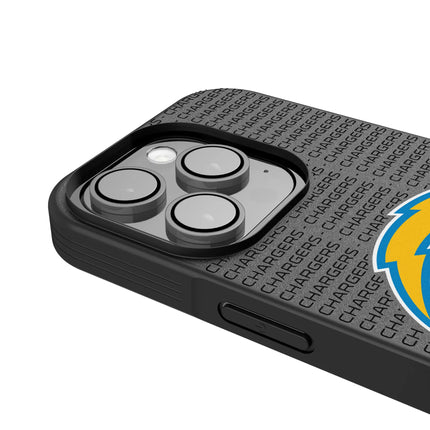 Los Angeles Chargers Text Backdrop Bump Phone Case for Apple iPhone