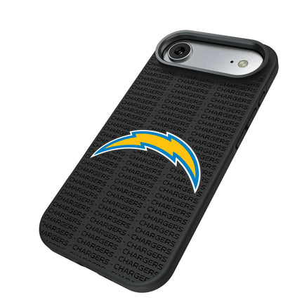 Los Angeles Chargers Text Backdrop Bump Phone Case for Apple iPhone