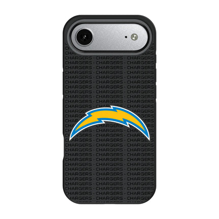 Los Angeles Chargers Text Backdrop Bump Phone Case for Apple iPhone
