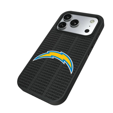 Los Angeles Chargers Text Backdrop Bump Phone Case for Apple iPhone