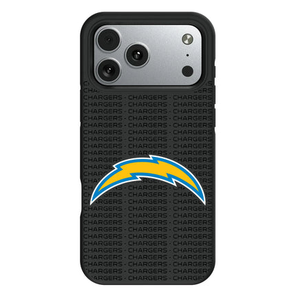 Los Angeles Chargers Text Backdrop Bump Phone Case for Apple iPhone