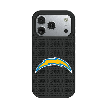 Los Angeles Chargers Text Backdrop Bump Phone Case for Apple iPhone