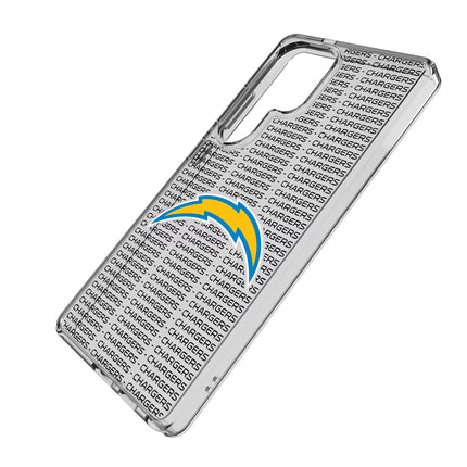 Los Angeles Chargers Text Backdrop Clear Phone Case for Samsung Galaxy