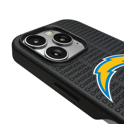 Los Angeles Chargers Text Backdrop MagSafe Compatible Phone Case for Apple iPhone