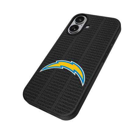 Los Angeles Chargers Text Backdrop MagSafe Compatible Phone Case for Apple iPhone