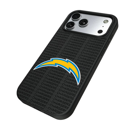 Los Angeles Chargers Text Backdrop MagSafe Compatible Phone Case for Apple iPhone