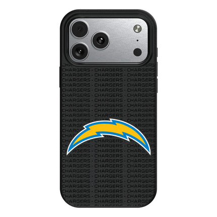 Los Angeles Chargers Text Backdrop MagSafe Compatible Phone Case for Apple iPhone