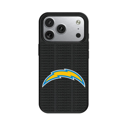 Los Angeles Chargers Text Backdrop MagSafe Compatible Phone Case for Apple iPhone