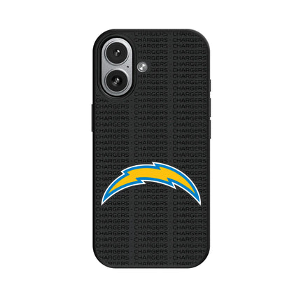 Los Angeles Chargers Text Backdrop MagSafe Compatible Phone Case for Apple iPhone