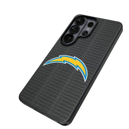 Los Angeles Chargers Text Backdrop MagSafe Compatible Phone Case for Samsung Galaxy