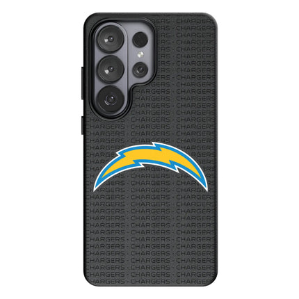 Los Angeles Chargers Text Backdrop MagSafe Compatible Phone Case for Samsung Galaxy