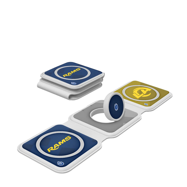 Los Angeles Rams Color Block Foldable 3 in 1 Charger