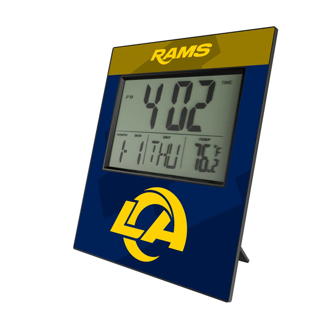Los Angeles Rams Color Block Wall Clock