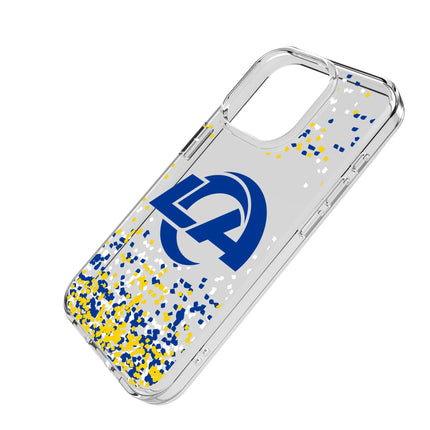 Los Angeles Rams Confetti Clear Phone Case for Apple iPhone
