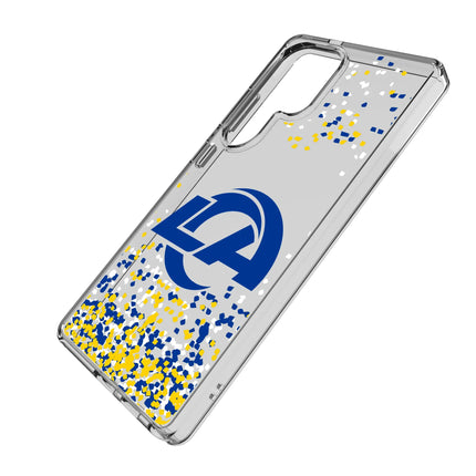Los Angeles Rams Confetti Clear Phone Case for Samsung Galaxy