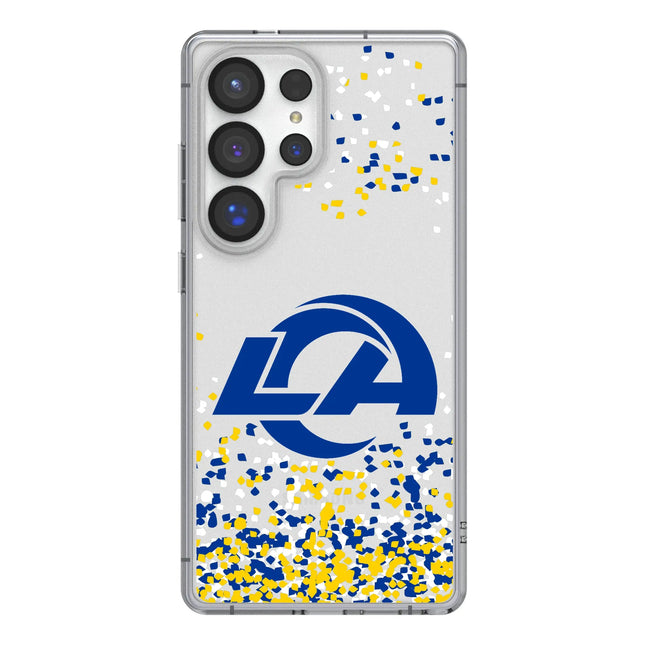 Los Angeles Rams Confetti Clear Phone Case for Samsung Galaxy